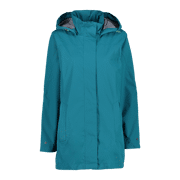 CMP Women's long waterproof jacket in Ripstop